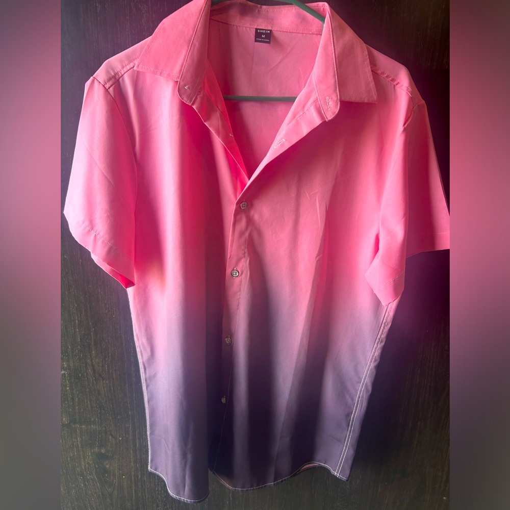 Pink Ombré Button down - Picture 1 of 3